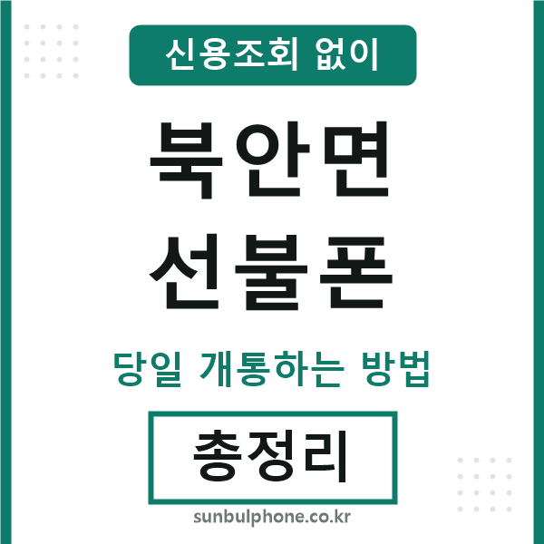 북안면선불폰