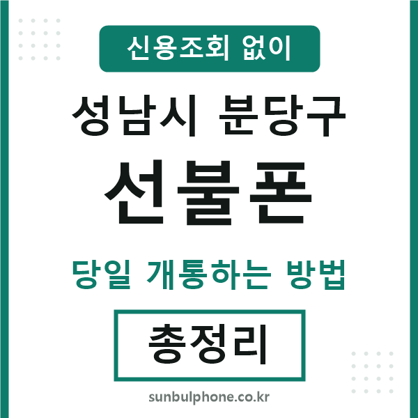 분당구선불폰