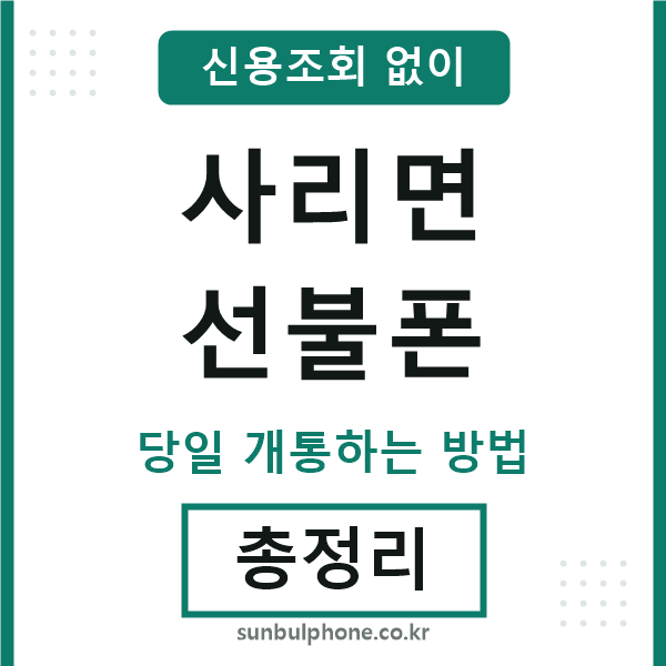 사리면선불폰