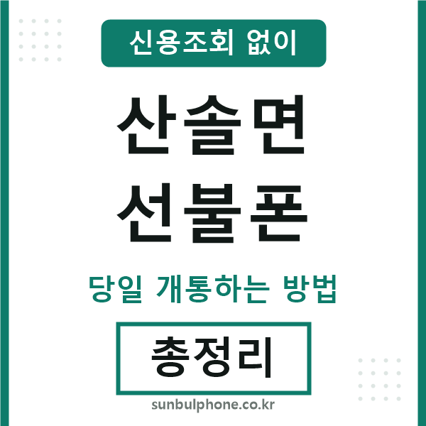 산솔면선불폰