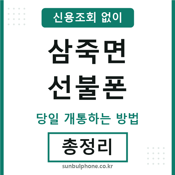 삼죽면선불폰