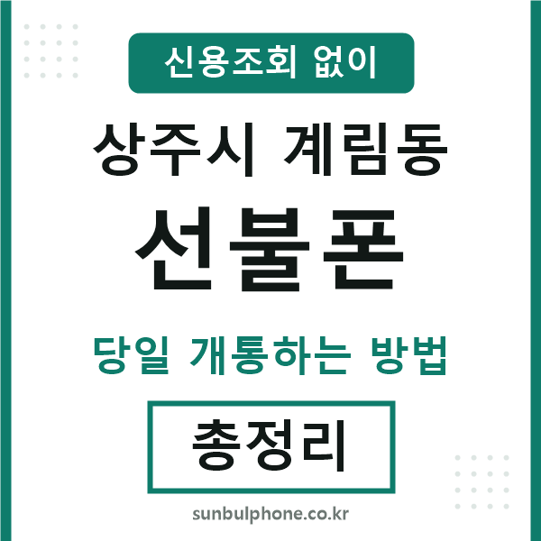 상주시계림동선불폰