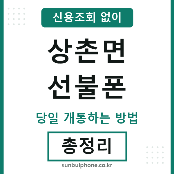 상촌면선불폰