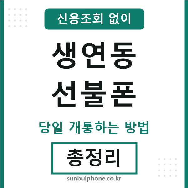 생연동선불폰