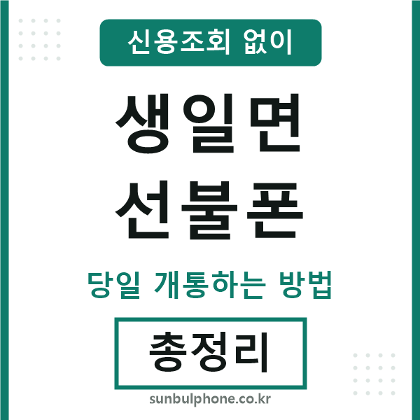 생일면선불폰