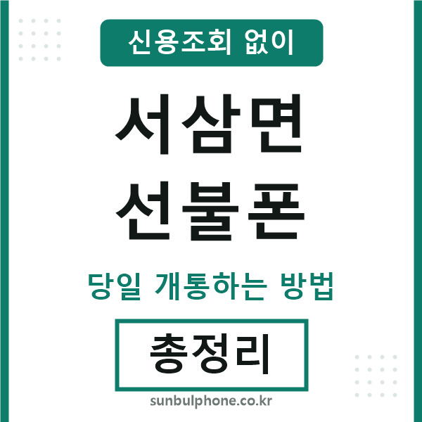 서삼면선불폰