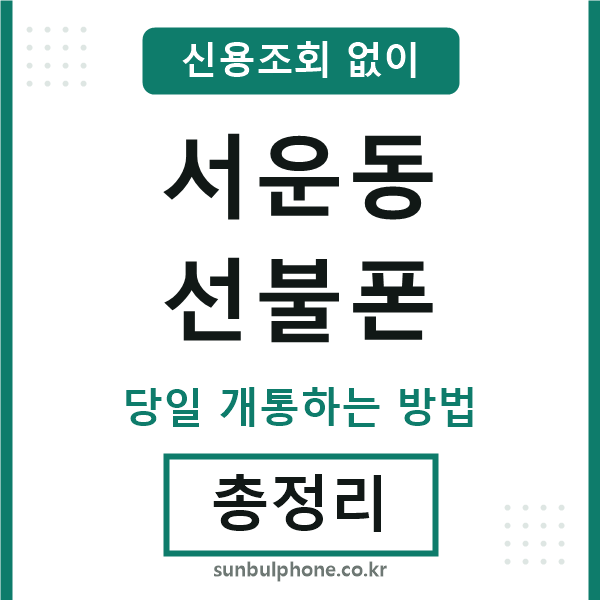 서운동선불폰