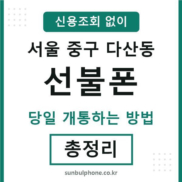 서울중구다산동선불폰