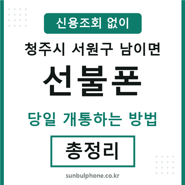 서원구남이면선불폰