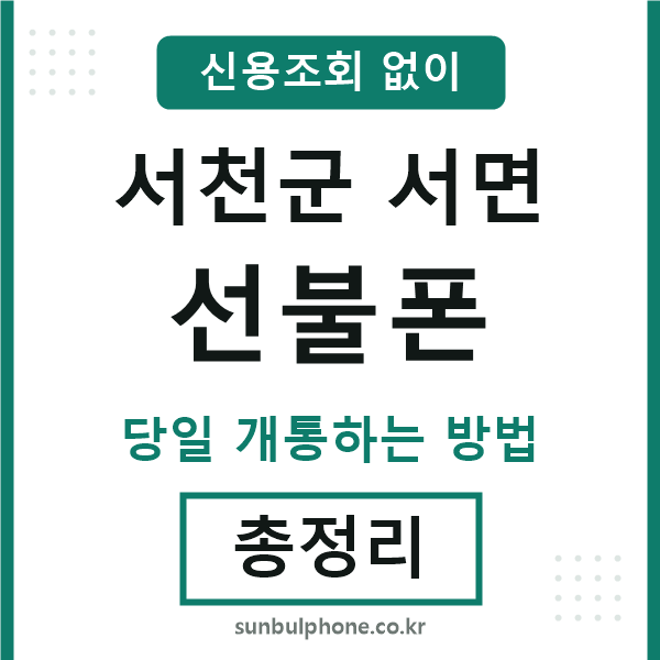 서천군서면선불폰