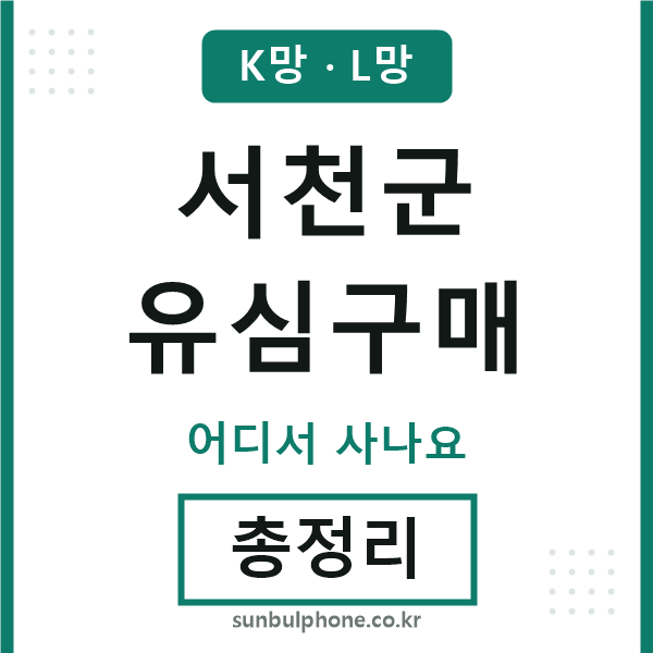 서천군 유심구매