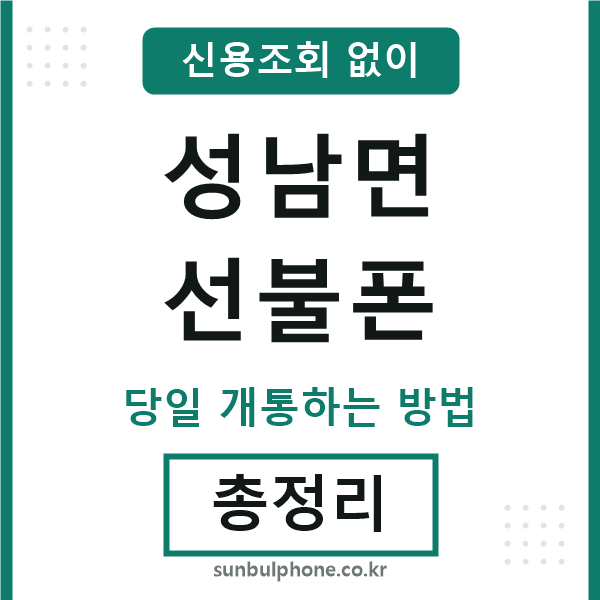 성남면선불폰
