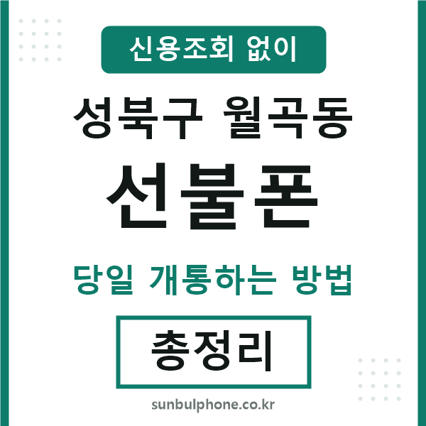 성북구월곡동선불폰