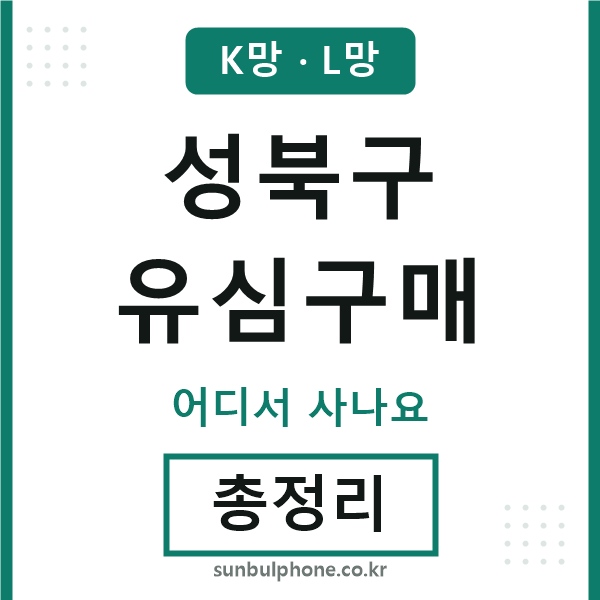 성북 유심구매