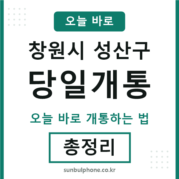 성산 당일개통