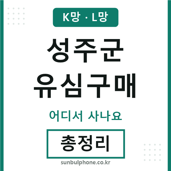 성주군 유심구매