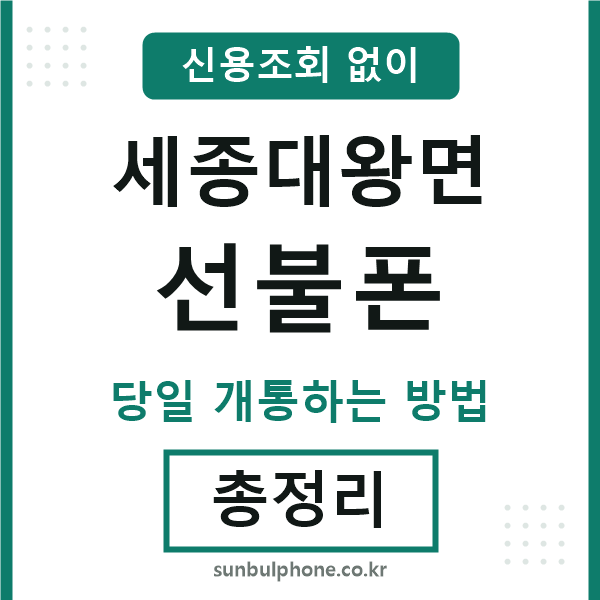 세종대왕면선불폰