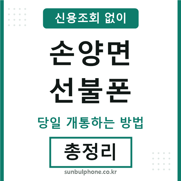 손양면선불폰