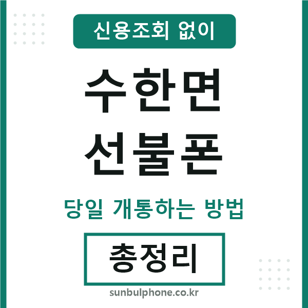 수한면선불폰