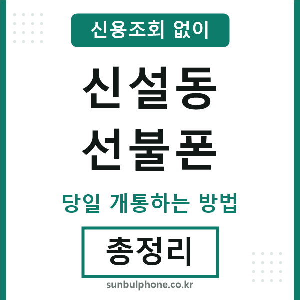 신설동선불폰