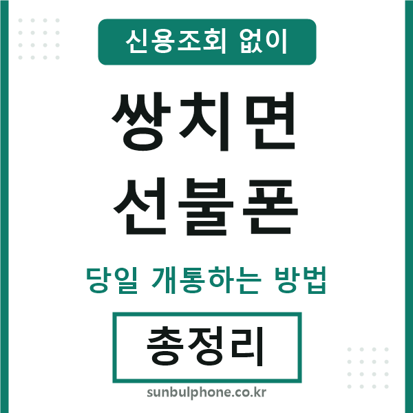 쌍치면선불폰
