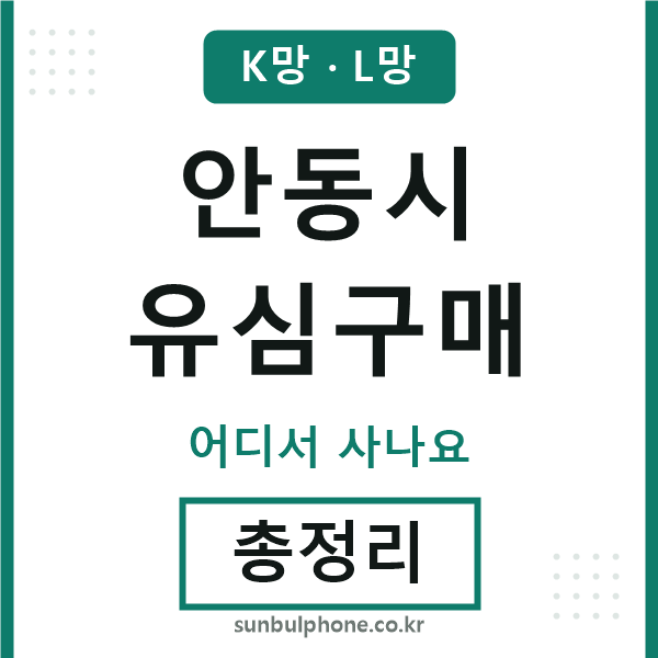 안동 유심구매
