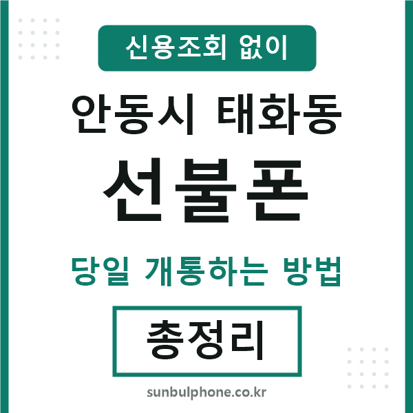 안동시태화동선불폰