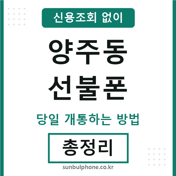 양주동선불폰