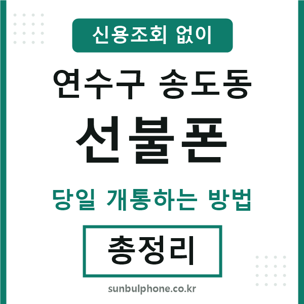 연수구송도동선불폰