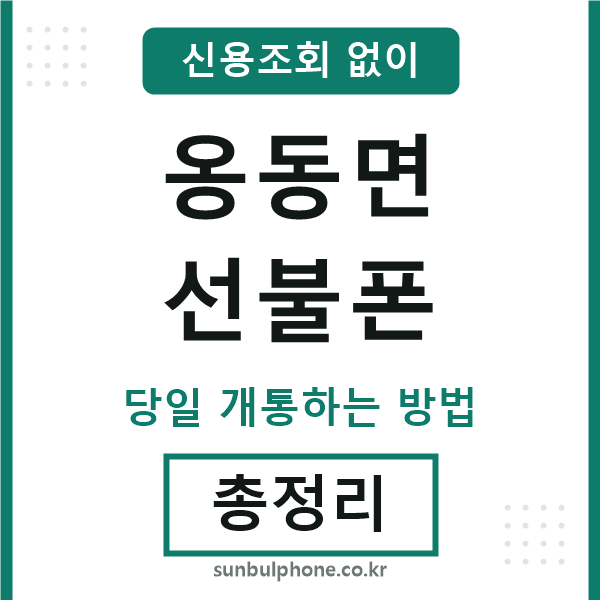옹동면선불폰