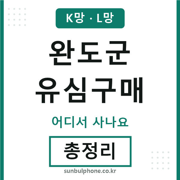 완도군 유심구매