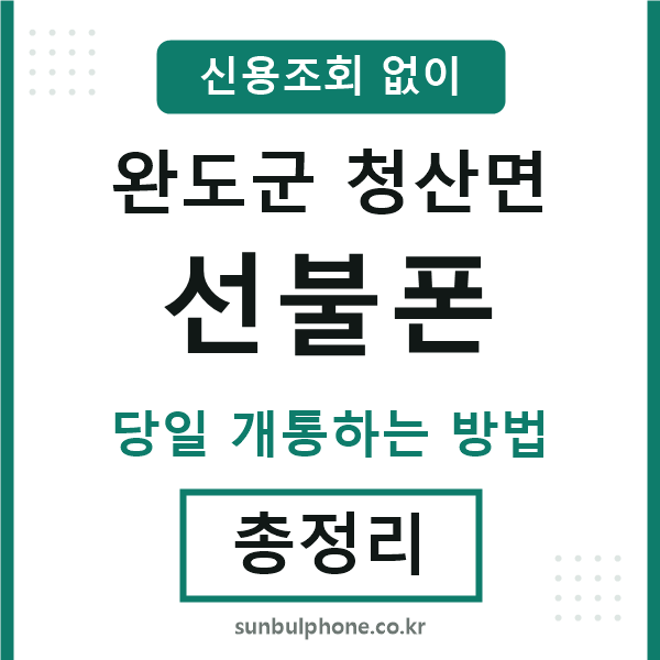 완도군청산면선불폰