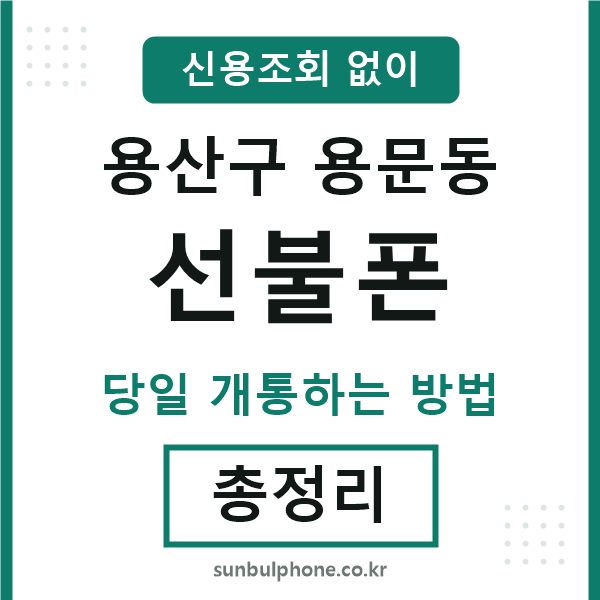 용산구용문동선불폰