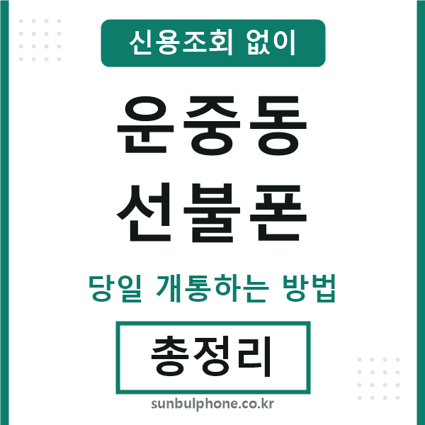 운중동선불폰