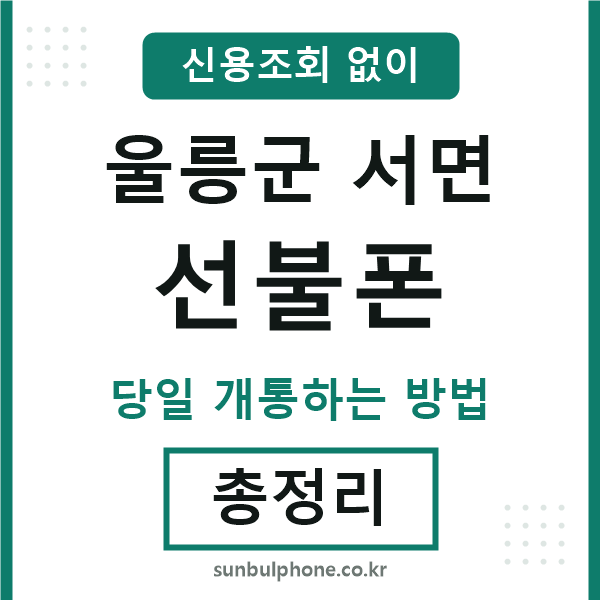 울릉군서면선불폰