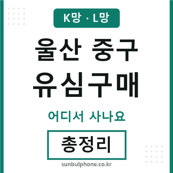 울산중구 유심구매