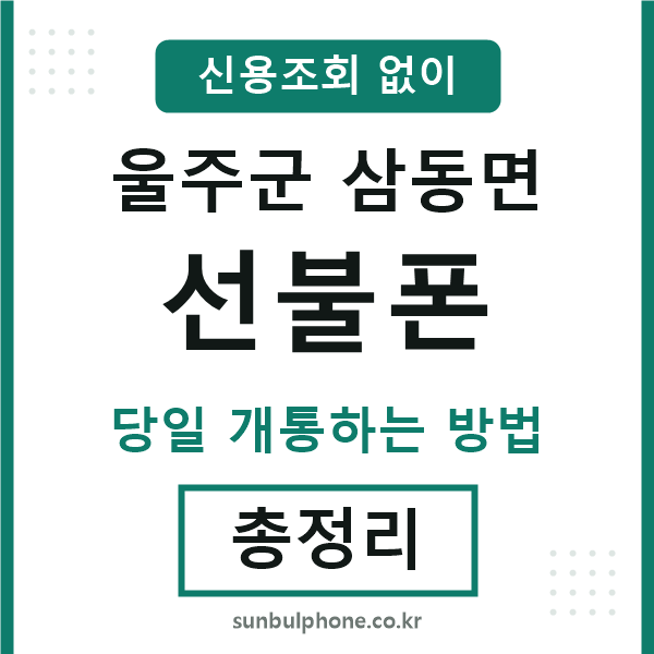 울주군삼동면선불폰