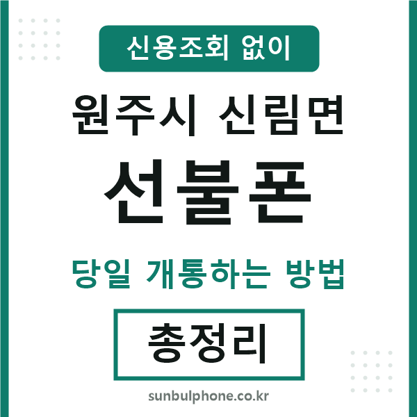 원주시신림면선불폰