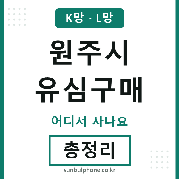 원주 유심구매