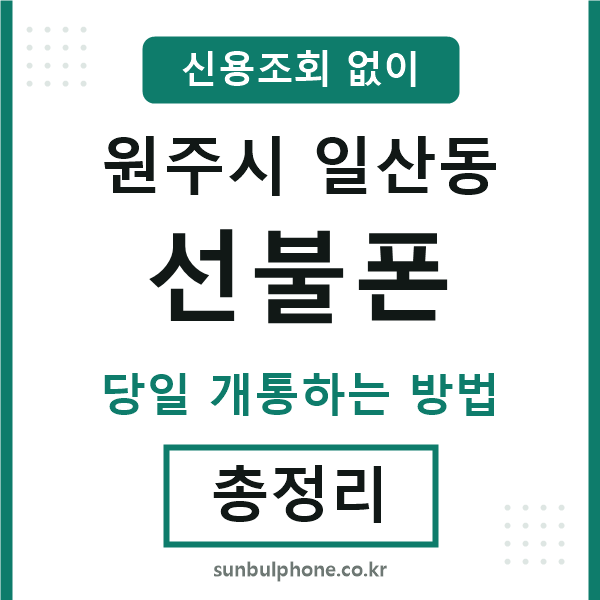 원주시일산동선불폰