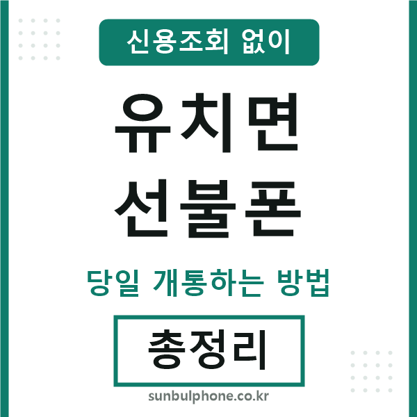 유치면선불폰