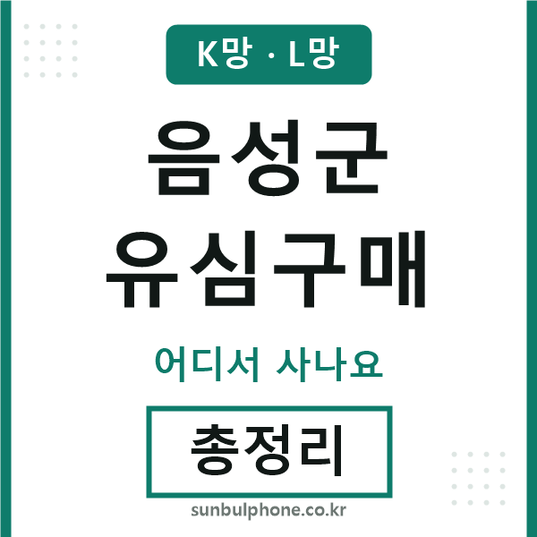 음성군 유심구매