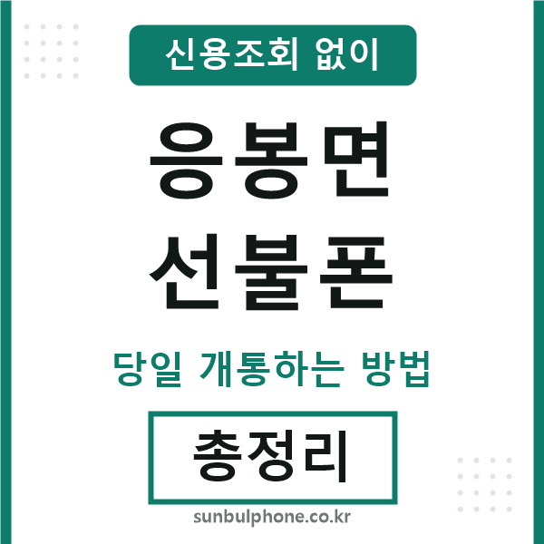 응봉면선불폰