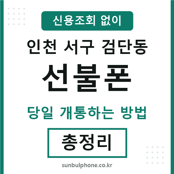 인천서구검단동선불폰