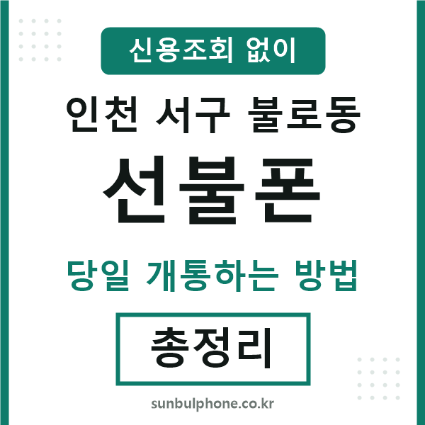 인천서구불로동선불폰