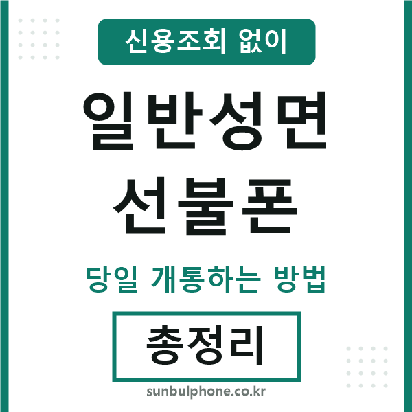 일반성면선불폰