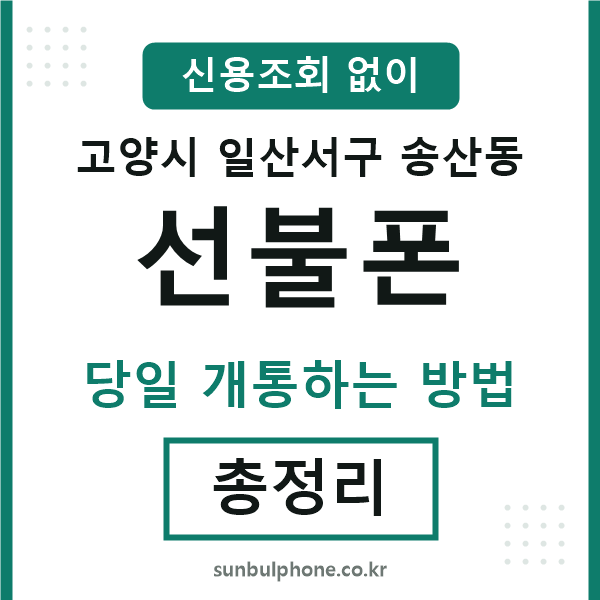 일산서구송산동선불폰