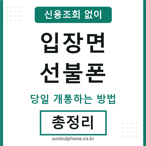 입장면선불폰