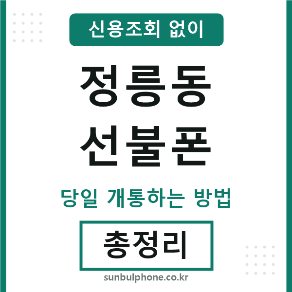 정릉동선불폰
