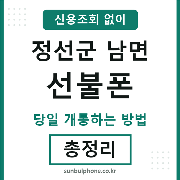 정선군남면선불폰